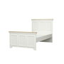 Hanah Home Cama Individual Monte Crema y Roble